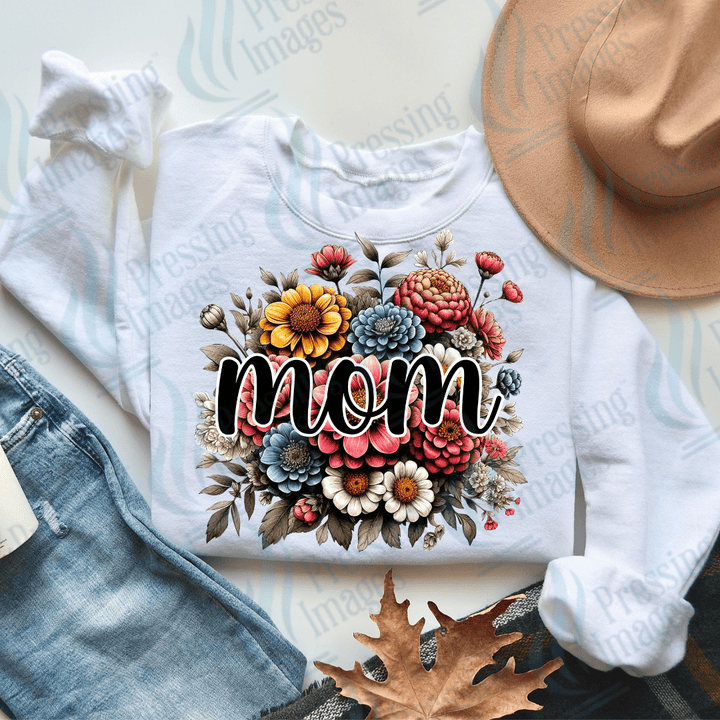 DTF 2238 Floral bouquet Mom, Mama. Nana - Pressing Images