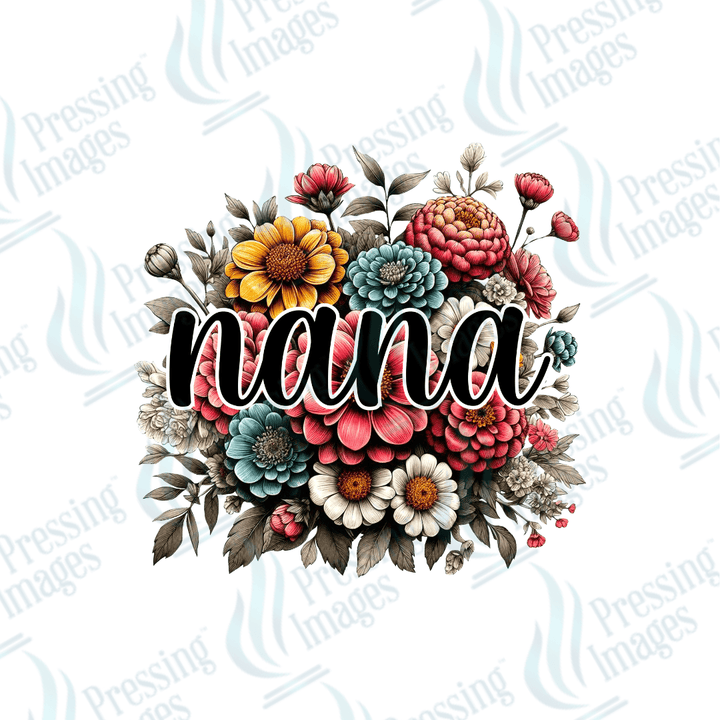 DTF 2238 Floral bouquet Mom, Mama. Nana - Pressing Images