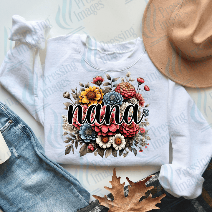 DTF 2238 Floral bouquet Mom, Mama. Nana - Pressing Images
