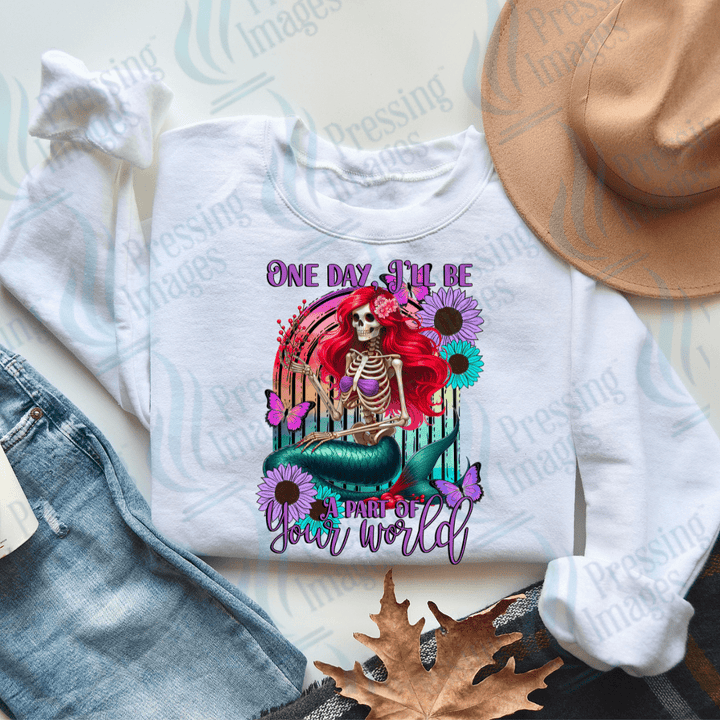 DTF 2251 One day I'll be a part of your world skullie - Pressing Images