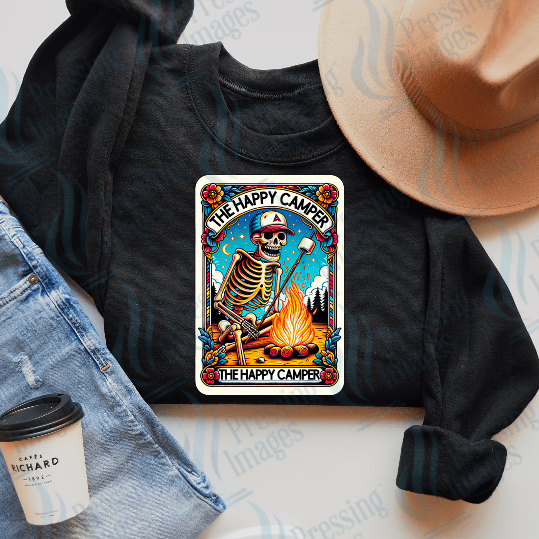 DTF 2267 Happy camper - Pressing Images