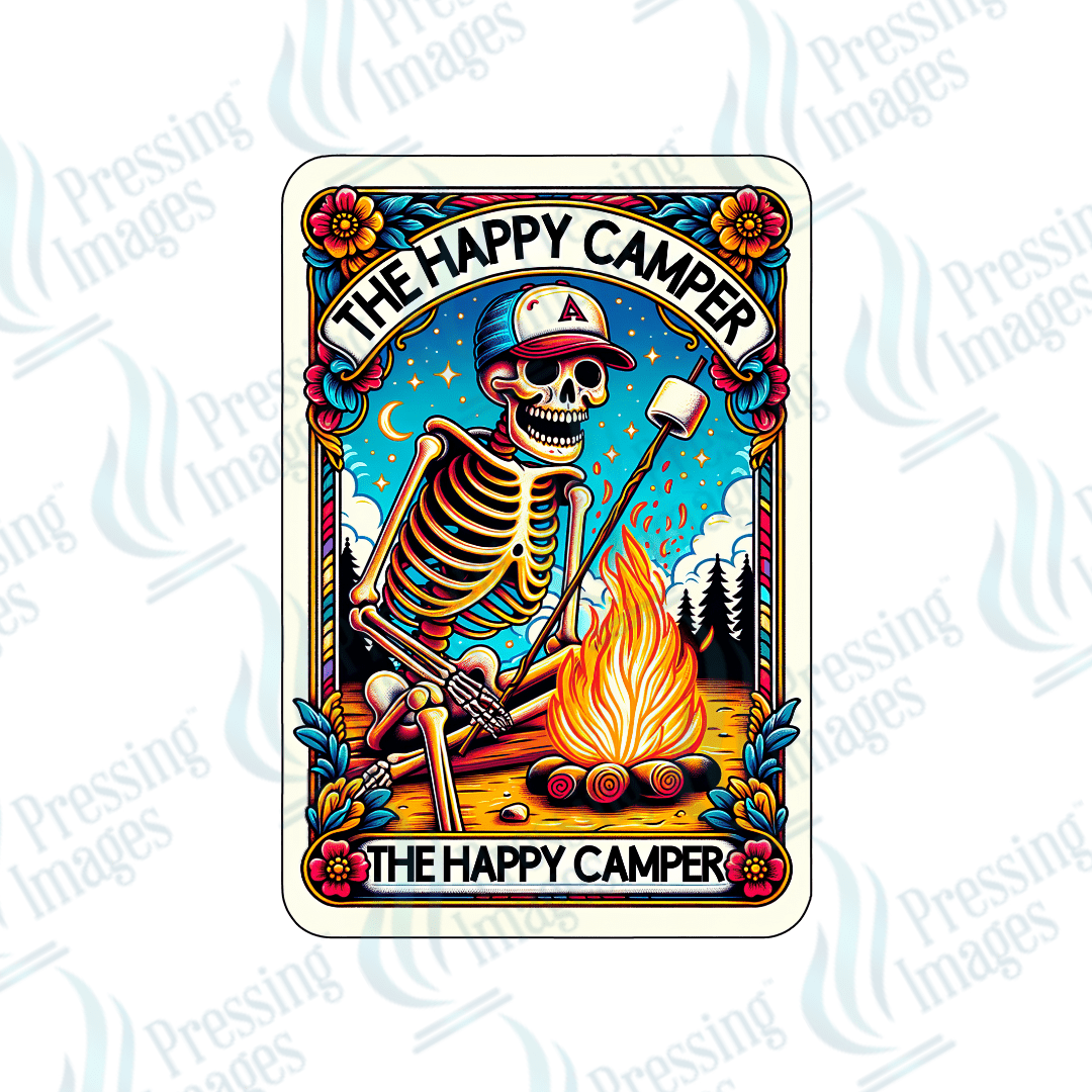 DTF 2267 Happy camper - Pressing Images