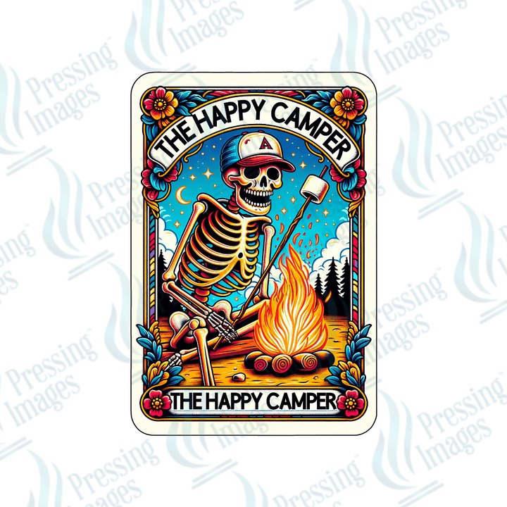 DTF 2267 Happy camper - Pressing Images