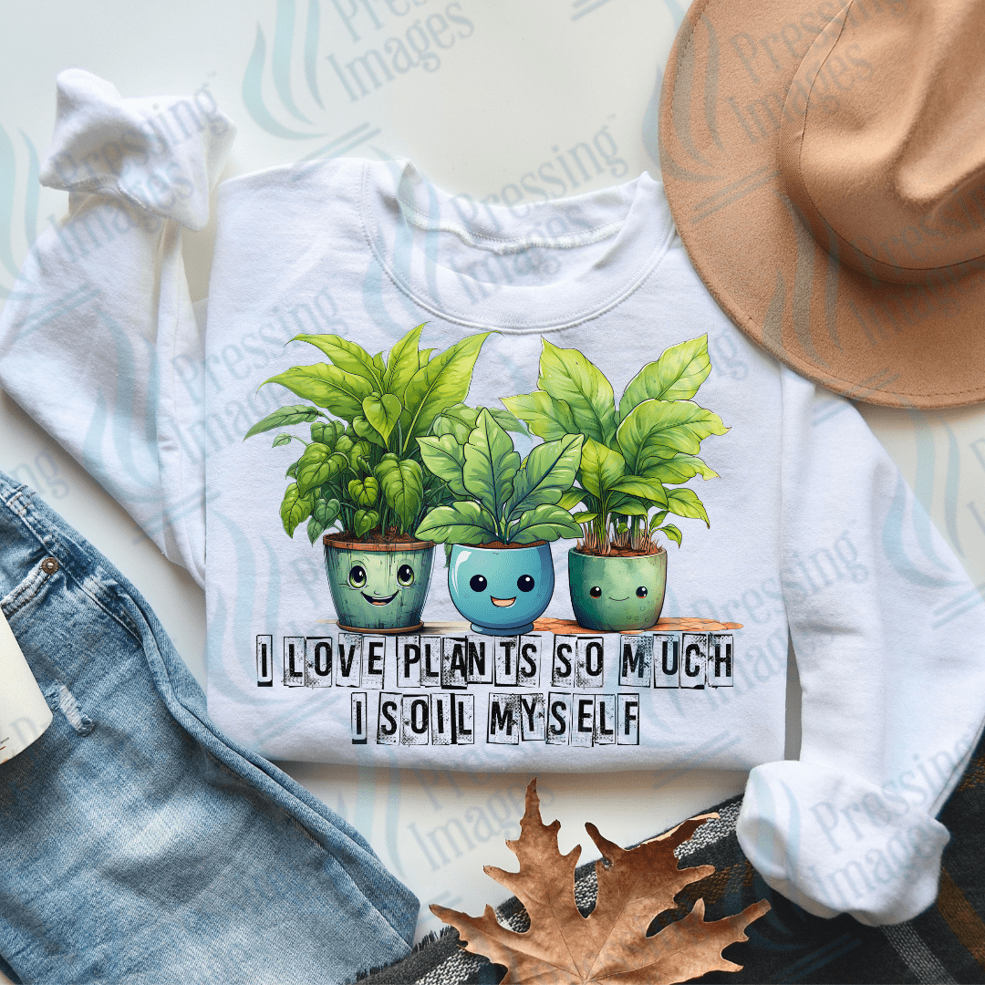 DTF 2318 I love plants so much - Pressing Images