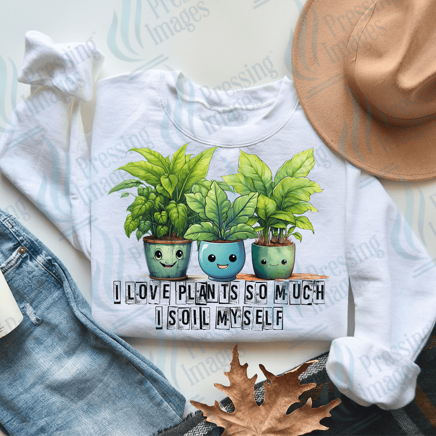 DTF 2318 I love plants so much - Pressing Images