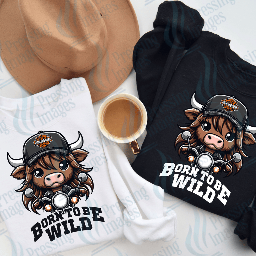 DTF 2349 Born to be wild GIRL - Pressing Images