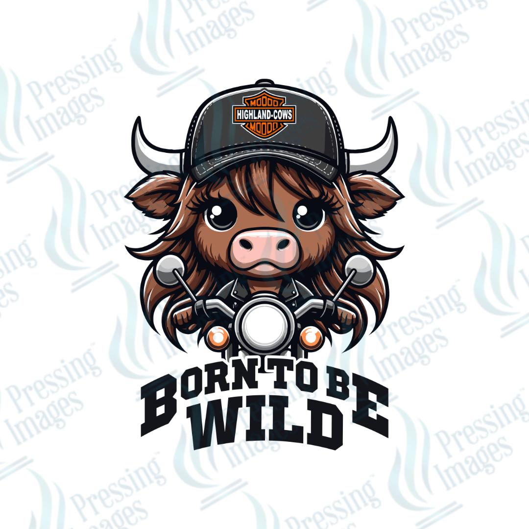 DTF 2349 Born to be wild GIRL - Pressing Images