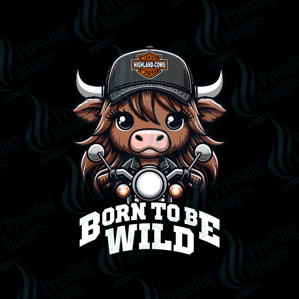 DTF 2349 Born to be wild GIRL - Pressing Images