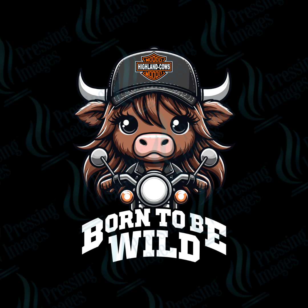 DTF 2349 Born to be wild GIRL - Pressing Images