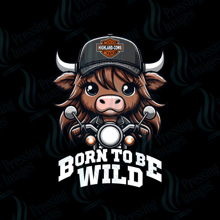 DTF 2349 Born to be wild GIRL - Pressing Images