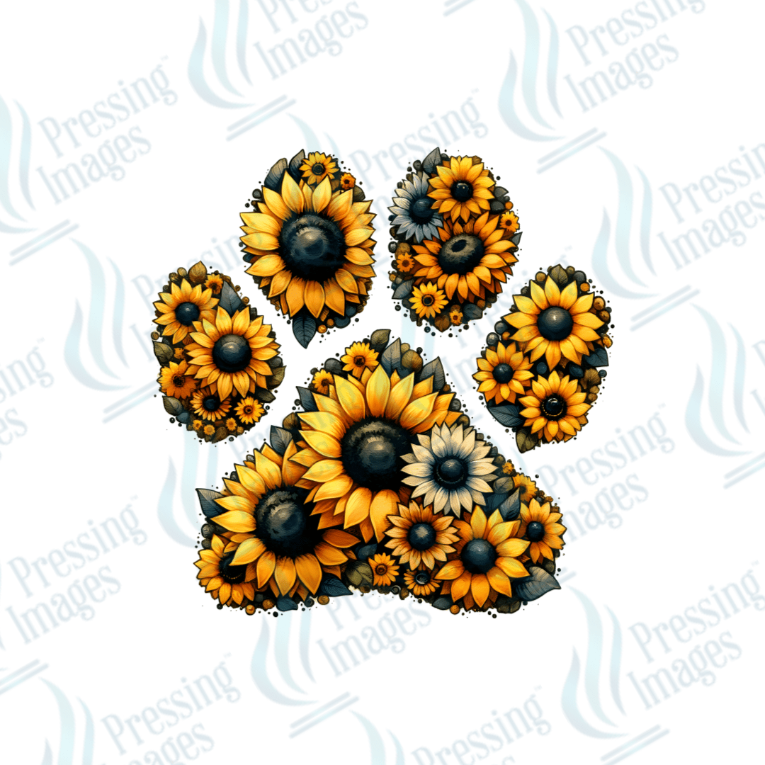 DTF 2356 Sunflower paw - Pressing Images