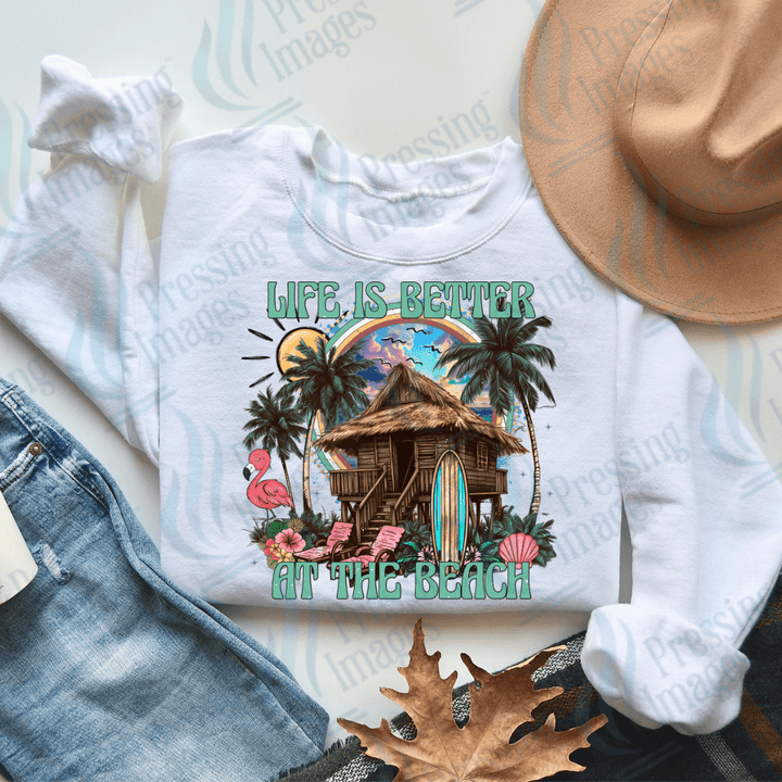 DTF 2373 Life is better at the beach - Pressing Images
