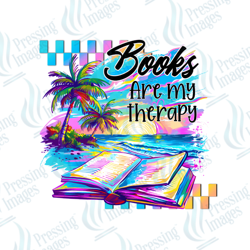DTF 2410 Books are my therapy - Pressing Images
