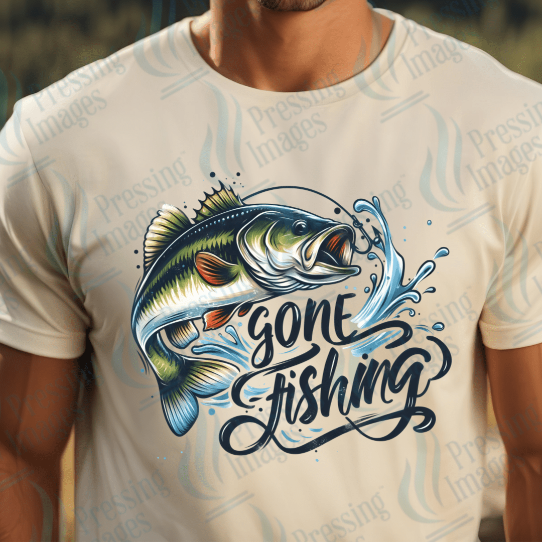 DTF 2435 Gone fishing - Pressing Images