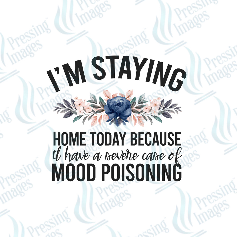 DTF 2483 - 1448 I'm staying home today mood - Pressing Images