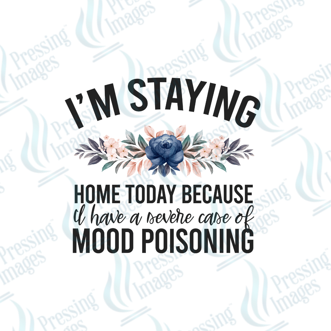 DTF 2483 - 1448 I'm staying home today mood - Pressing Images