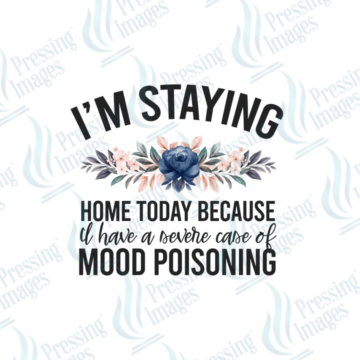 DTF 2483 - 1448 I'm staying home today mood - Pressing Images