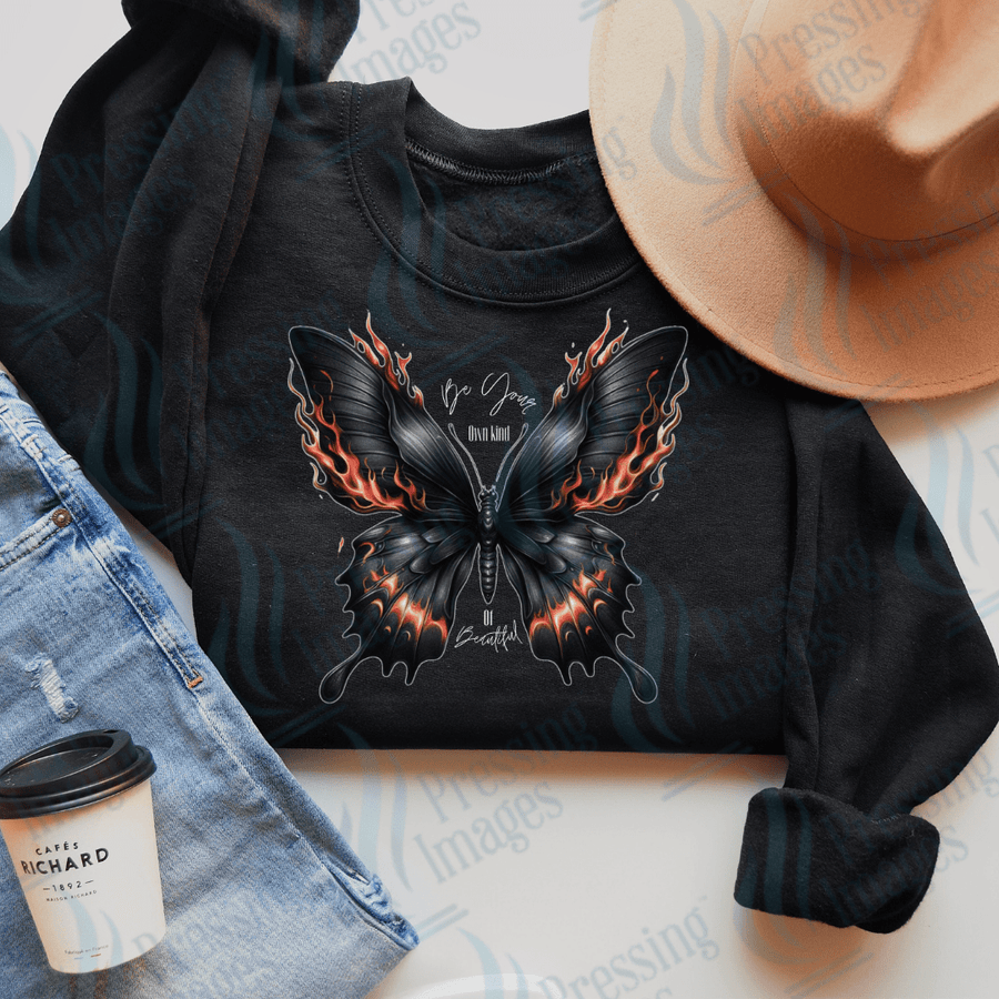 DTF 2493 Be your own kind of beautiful black butterfly - Pressing Images