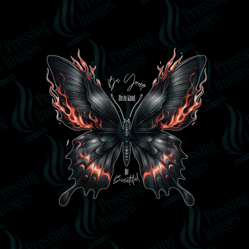 DTF 2493 Be your own kind of beautiful black butterfly - Pressing Images