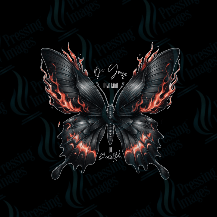 DTF 2493 Be your own kind of beautiful black butterfly - Pressing Images