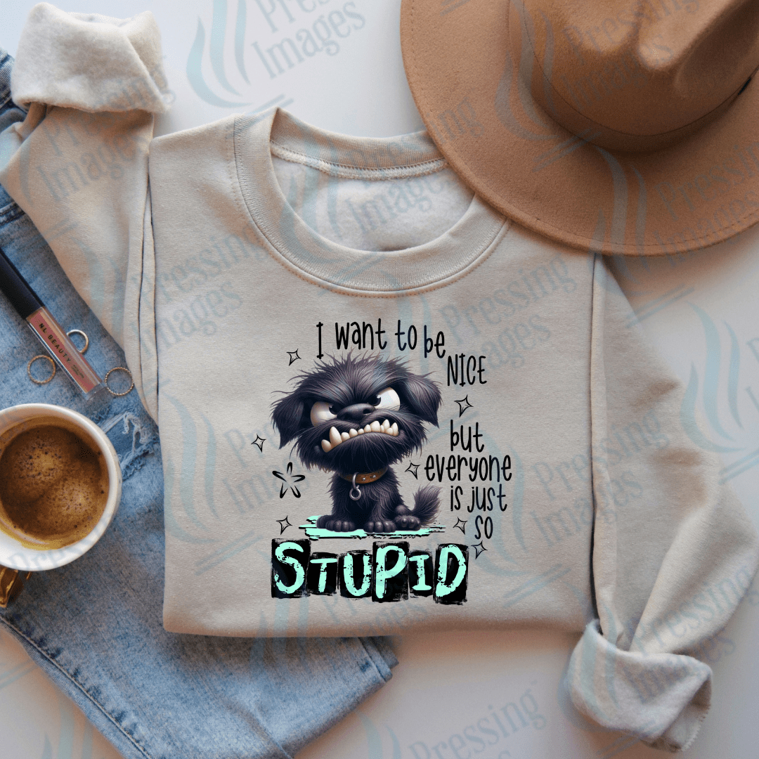 DTF 2495 I want to be nice - Pressing Images