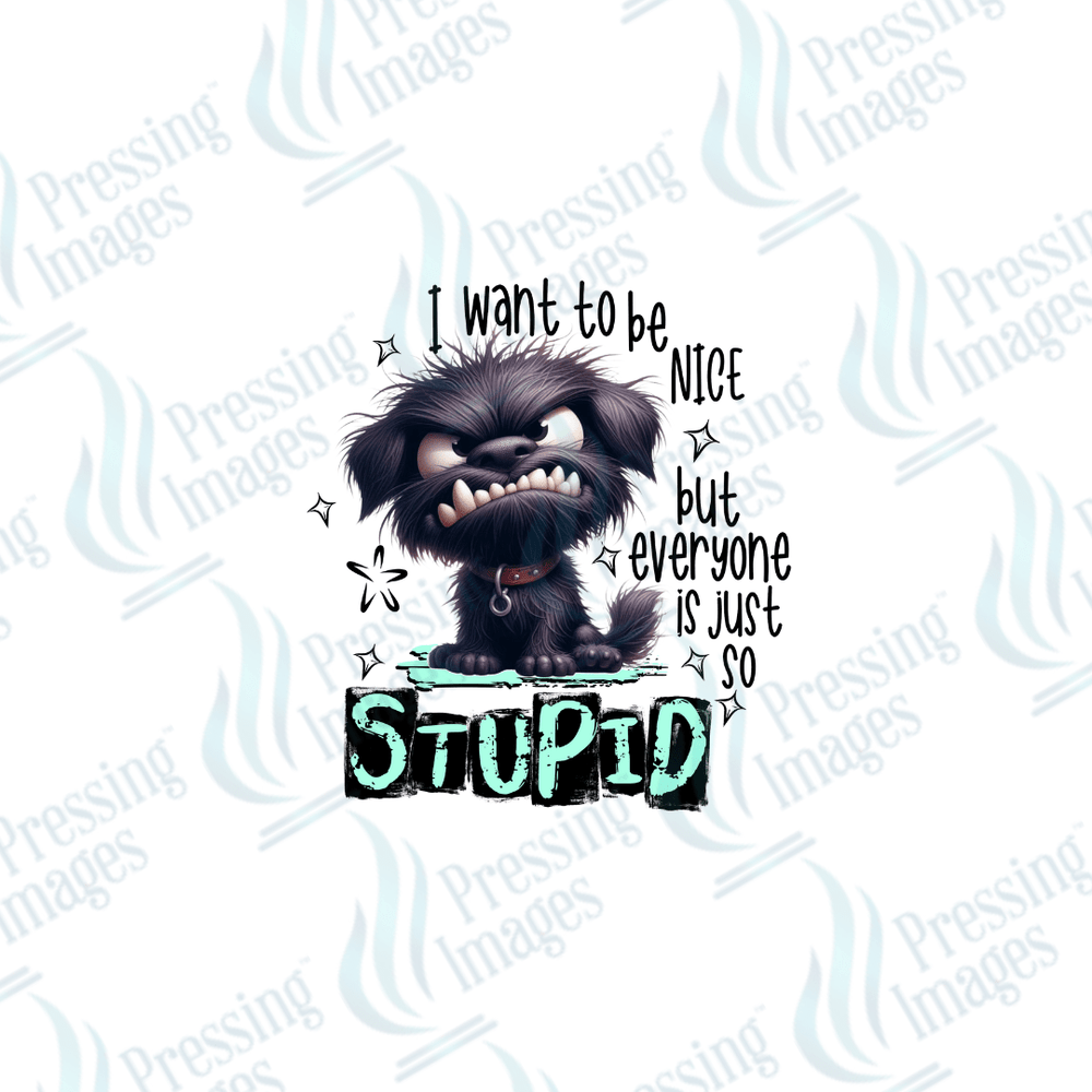 DTF 2495 I want to be nice - Pressing Images