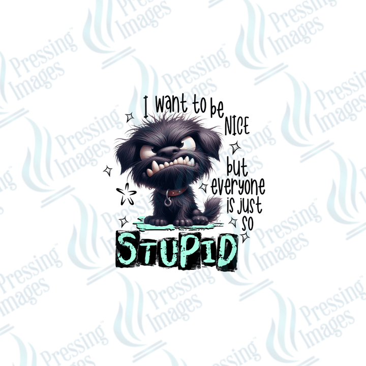 DTF 2495 I want to be nice - Pressing Images