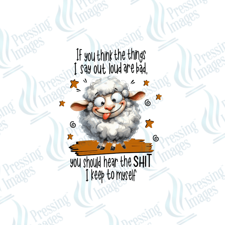 DTF 2524 If you think the things I say are loud - Pressing Images