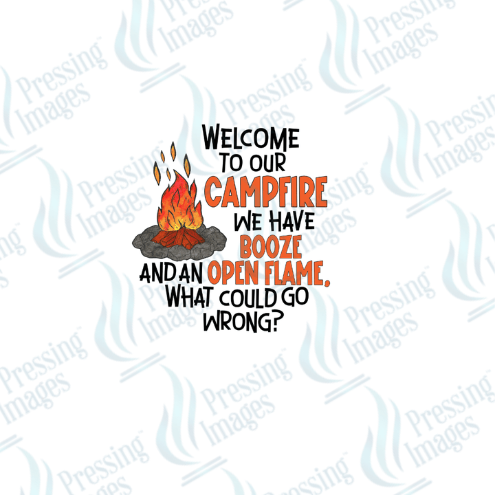 DTF 2525 Welcome to our campfire - Pressing Images