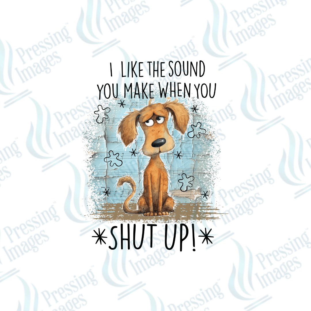 DTF 2529 I like the sound you make when you shut up - Pressing Images