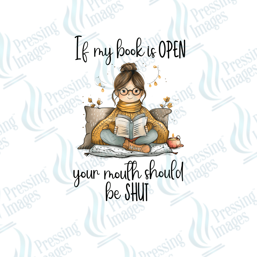 DTF 2542 If my book is open - Pressing Images