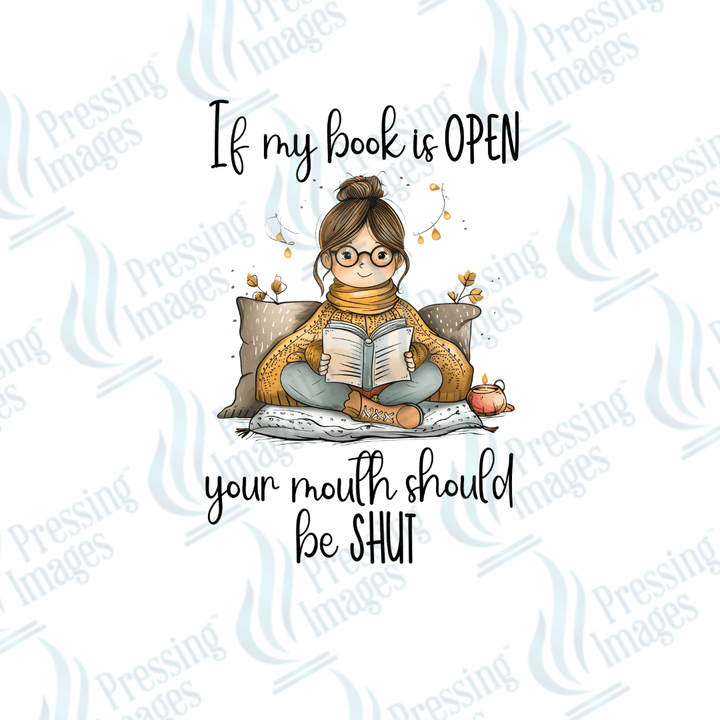 DTF 2542 If my book is open - Pressing Images