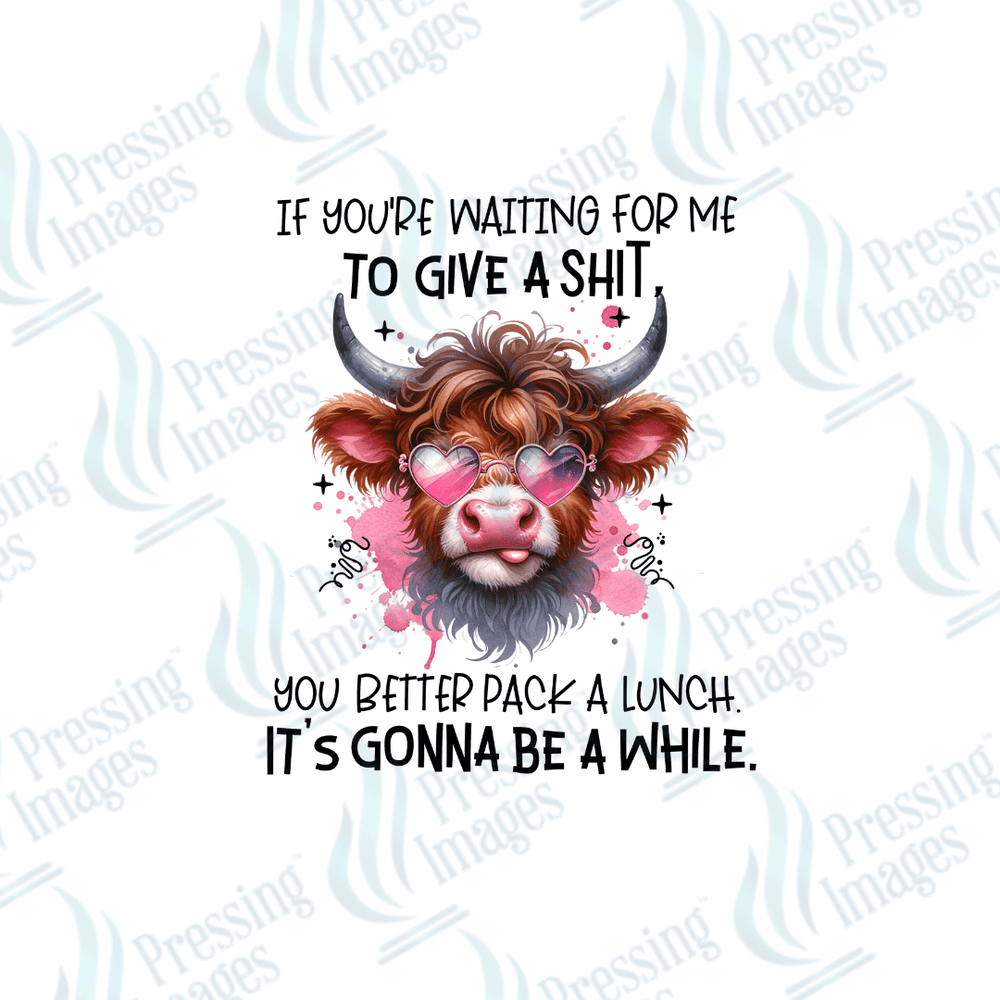 DTF 2544 If you're waiting for me to give a shit - Pressing Images