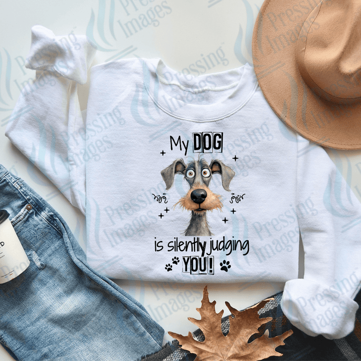 DTF 2548 My dog is silently judging you - Pressing Images