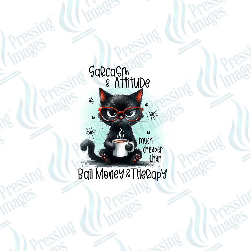 DTF 2553 Sarcasm and attitude - Pressing Images