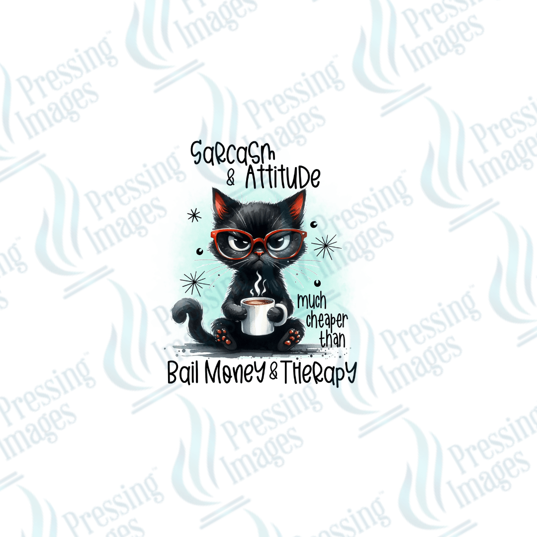 DTF 2553 Sarcasm and attitude - Pressing Images