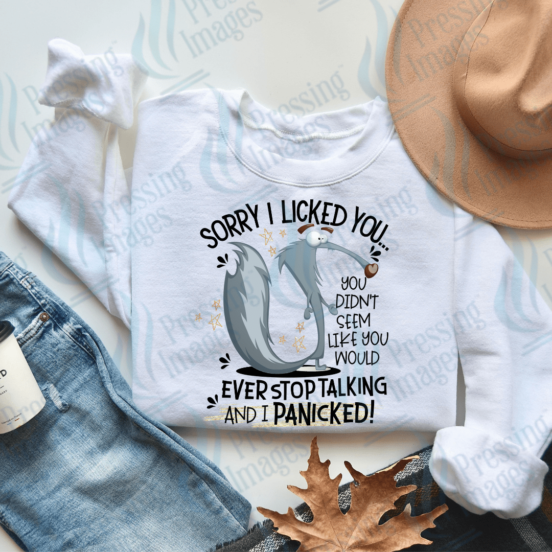 DTF 2555 Sorry I licked you - Pressing Images