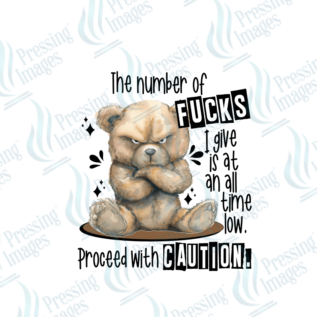 DTF 2557 The number of fucks - Pressing Images