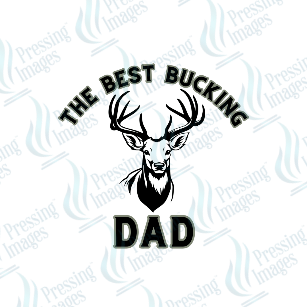 DTF 2593 Best Bucking Dad - Pressing Images