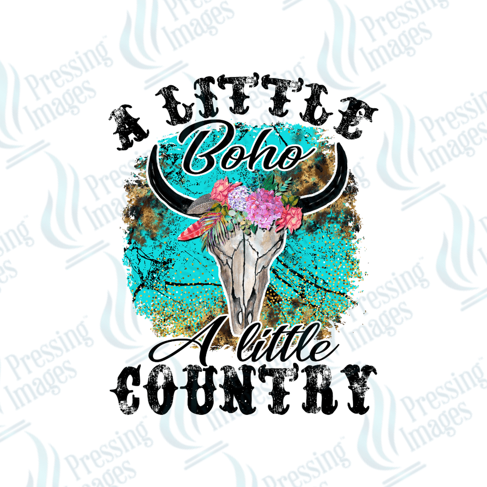DTF 2596 A little boho a little country - Pressing Images