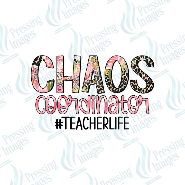 DTF 2597 Chaos coordinator teacherlife - Pressing Images