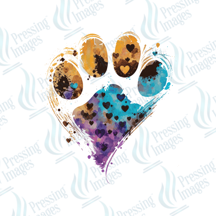 DTF 2600 Paw print - Pressing Images