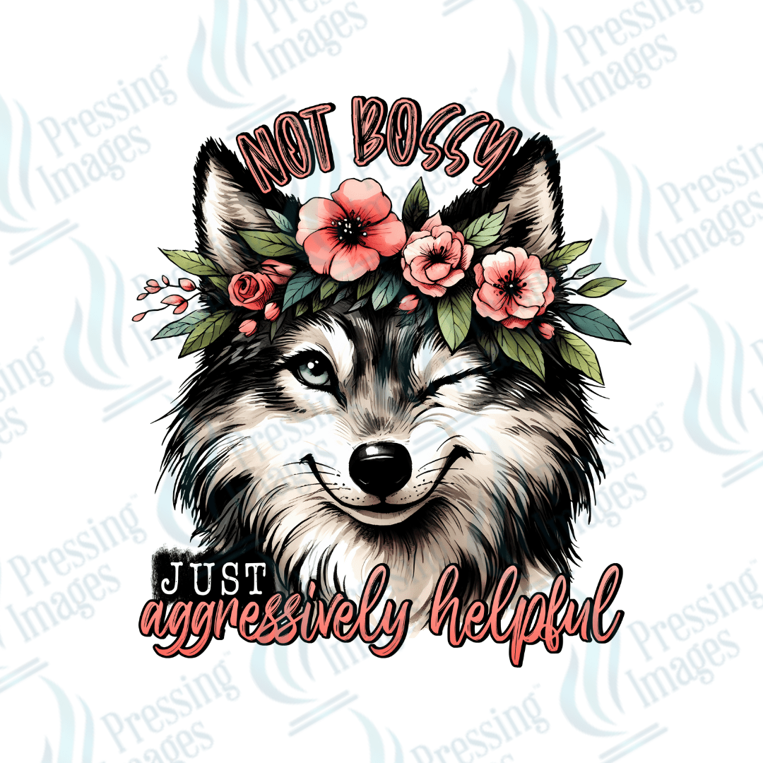 DTF 2604 Not bossy fox - Pressing Images