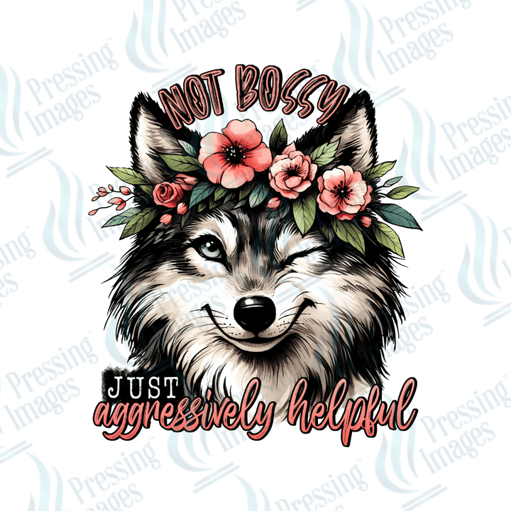 DTF 2604 Not bossy fox - Pressing Images