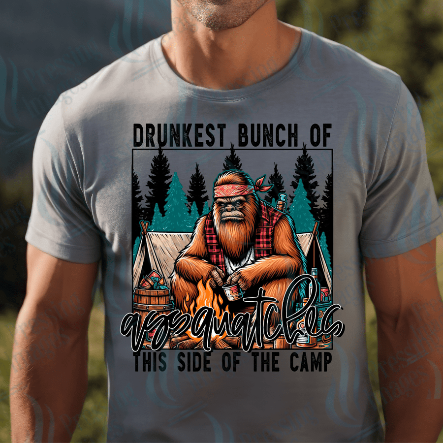 DTF 2619 Drunkest bunch of assquatches - Pressing Images