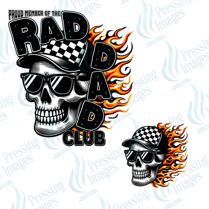 DTF 2625 Rad dad - Pressing Images