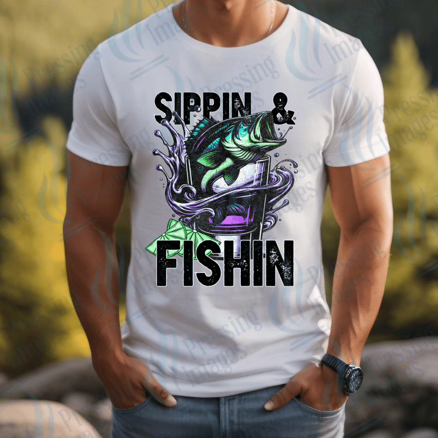 DTF 2630 Sippin and fishin - Pressing Images