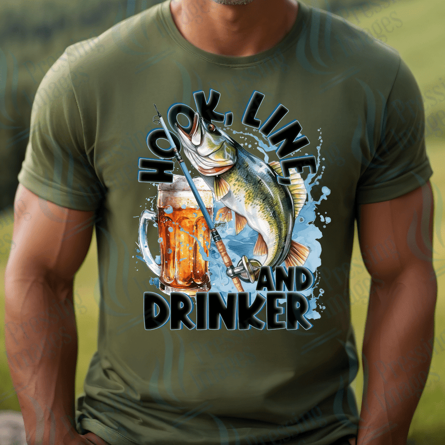 DTF 2642 Hook line and drinker - Pressing Images