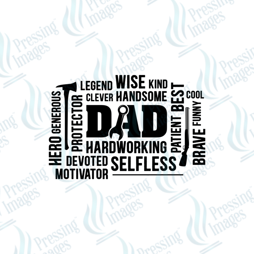 DTF 2654 Dad collage - Pressing Images
