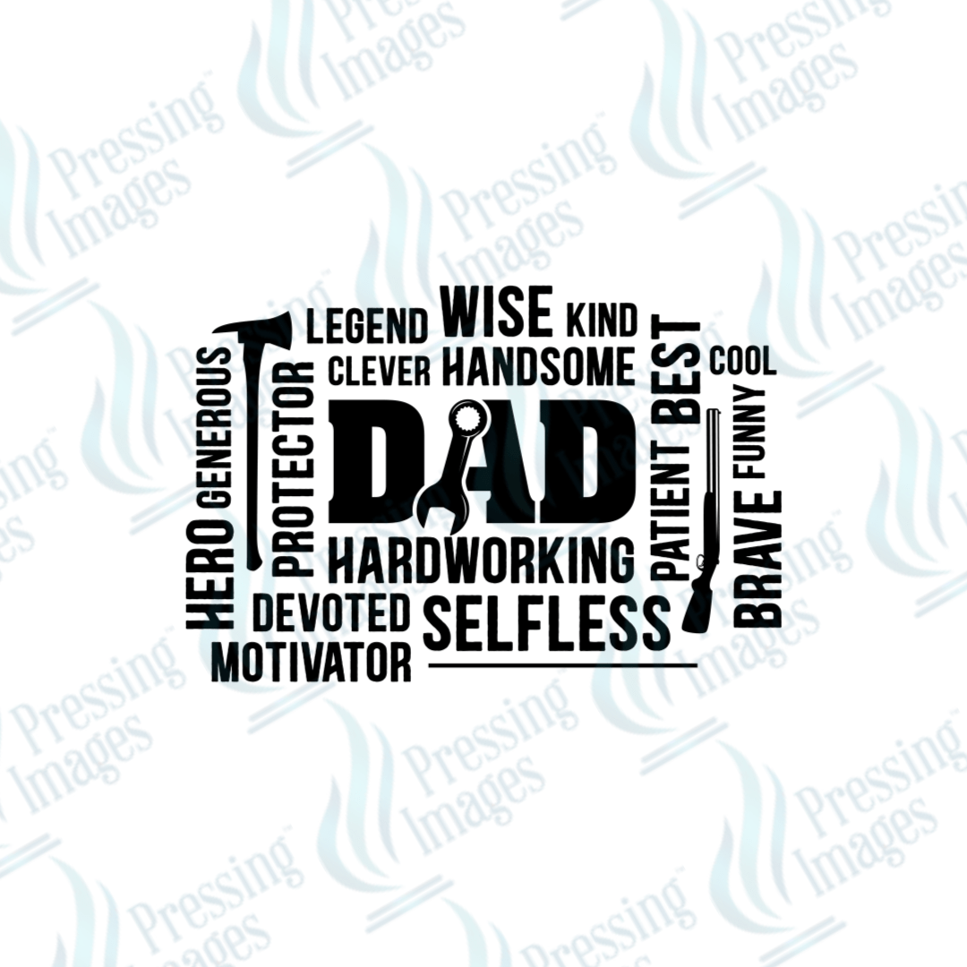 DTF 2654 Dad collage - Pressing Images